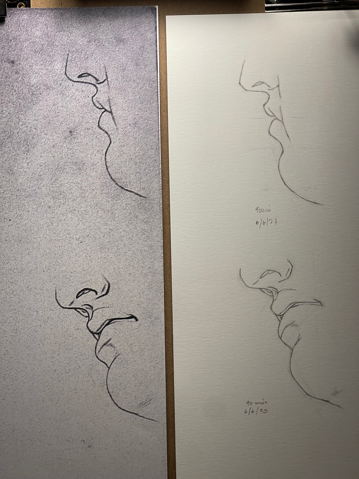 Bargue Plate 1, 2. Mouths (Bouches)