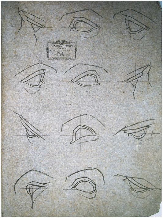 Bargue Plate 1, 1. Eyes (Yeux)