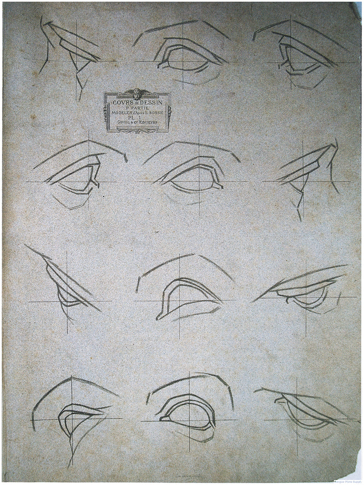 Bargue Plates. Part I. Drawings After Casts (Modèles D'après La Bosse ...
