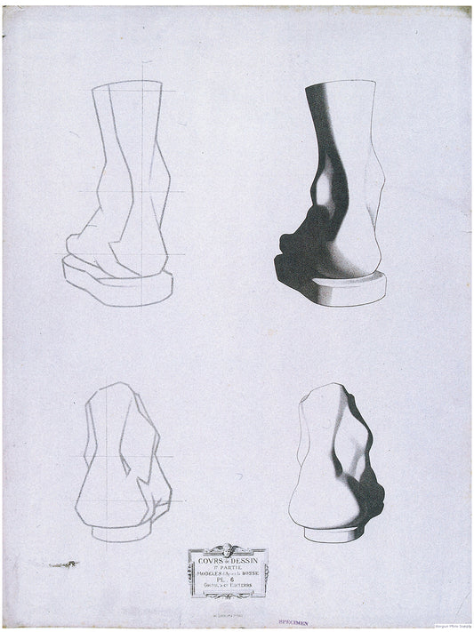 Bargue Plate 1, 6. Heels (Talons)