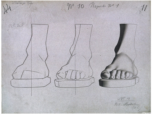 Bargue Plate 1, 10. The Foot of Germanicus (Pied de Germanicus)