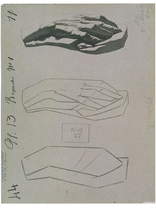 Bargue Plate 1, 13. Hand of Voltaire (Main de Voltaire)