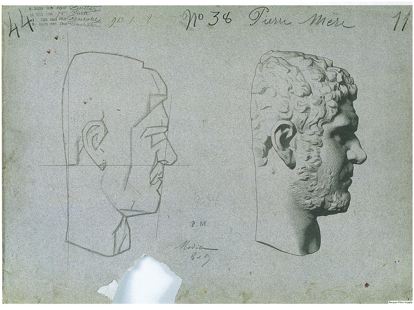 Bargue Plate 1, 38. Caracalla