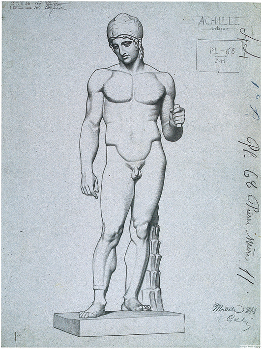 Bargue Plate 1, 68. Achilles (Achille)